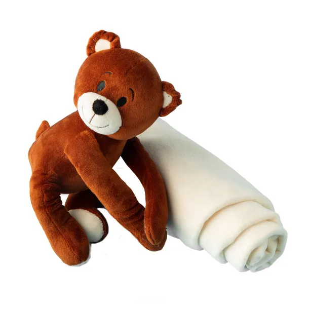 TULI teddy bear with blanket Brown