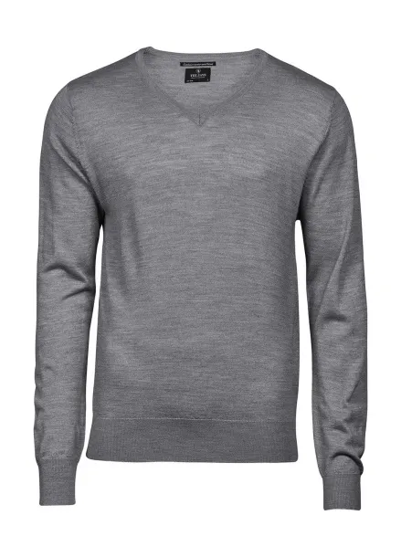  Men's V-Neck Sweater - Tee Jays Light Grey