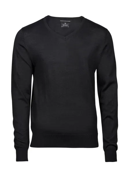  Men's V-Neck Sweater - Tee Jays Black