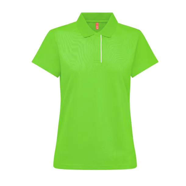 THC DYNAMIC WOMEN Women's technical polo Lime green