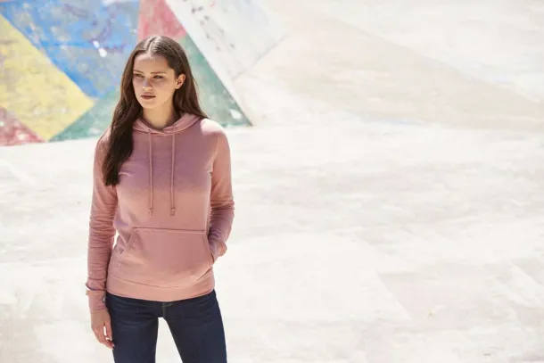  Ženska sveučilišna hoodica, 280 g/m2 - Just Hoods Dusty Pink