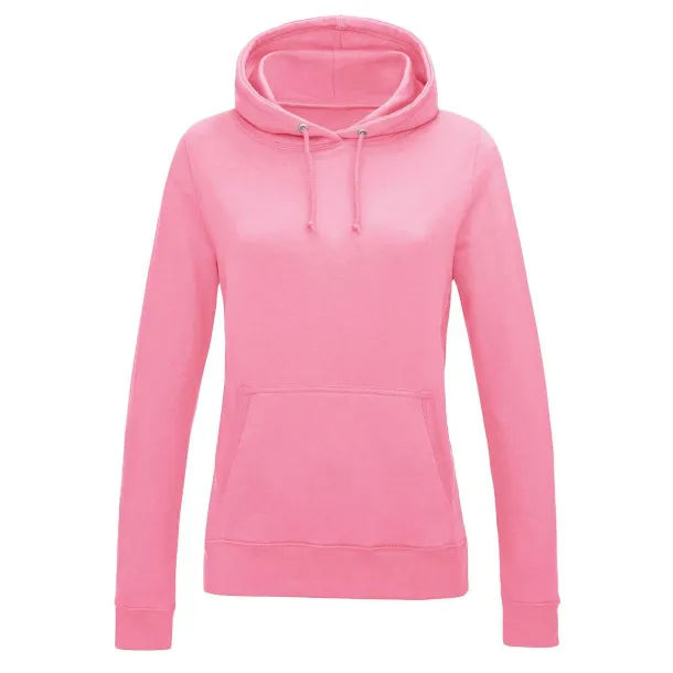  WOMEN'S COLLEGE HOODIE - Just Hoods Candyfloss Pink