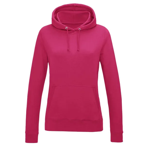  WOMEN'S COLLEGE HOODIE - Just Hoods Hot Pink