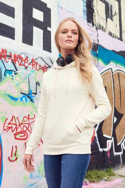  WOMEN'S COLLEGE HOODIE - Just Hoods White Chocolate