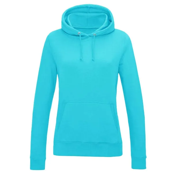  WOMEN'S COLLEGE HOODIE - Just Hoods Turquoise Surf