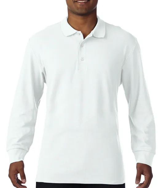  Premium pamučna polo majica, 223 g/m² - Gildan Bijela