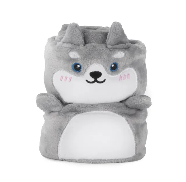 WOOLY Fleece blanket szary