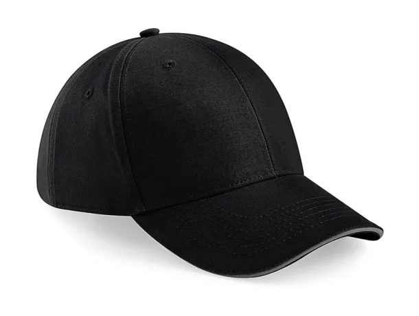  Athleisure 6 Panel Cap - Beechfield Black Graphite Grey