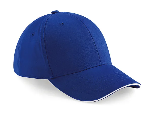  Athleisure 6 Panel Cap - Beechfield Svijetlo kraljevski plava Bijela
