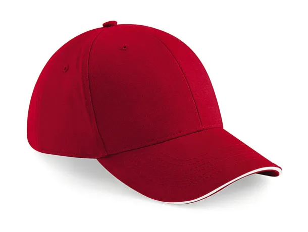  Athleisure 6 Panel Cap - Beechfield Classic Red Bijela