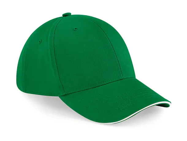  Athleisure 6 Panel Cap - Beechfield Kelly Green Bijela