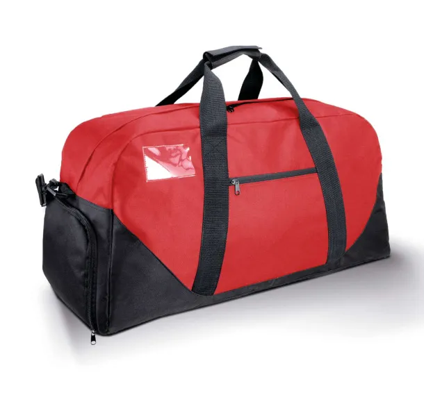  TRAVEL BAG - Designed To Work Red Black