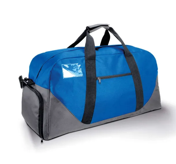  TRAVEL BAG - Designed To Work Royal blue Tamno siva