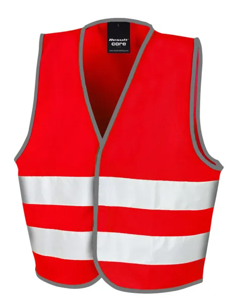  Junior Enhanced Visibility Vest - Result Safe-Guard Crvena