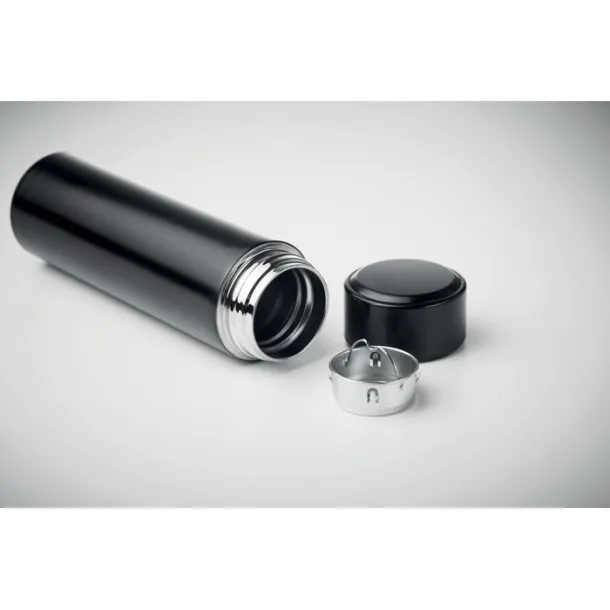 POLE termosica s termometrom, 450 ml Crna