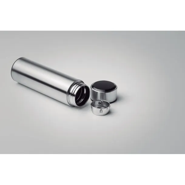 POLE termosica s termometrom, 450 ml Mat srebrna