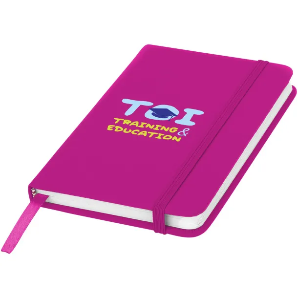 Spectrum A6 hard cover notebook Transparent pink