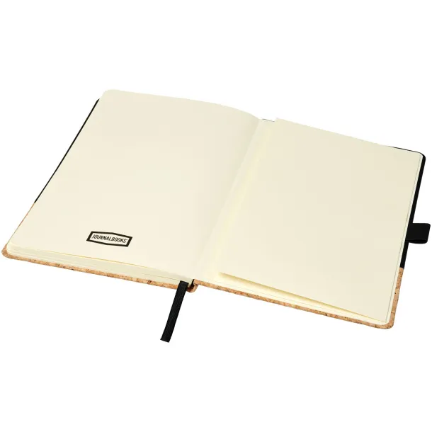 Evora A5 cork thermo PU notebook - JournalBooks Solid black