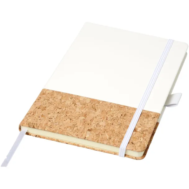 Evora A5 cork thermo PU notebook - JournalBooks White