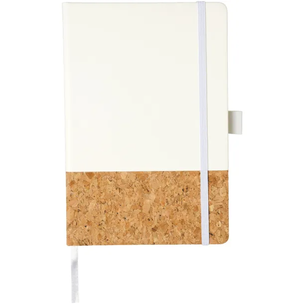 Evora A5 cork thermo PU notebook - JournalBooks White