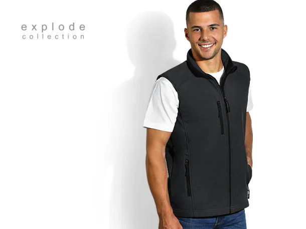 SKIPPER VEST softshell bodywarmer - EXPLODE Dark gray