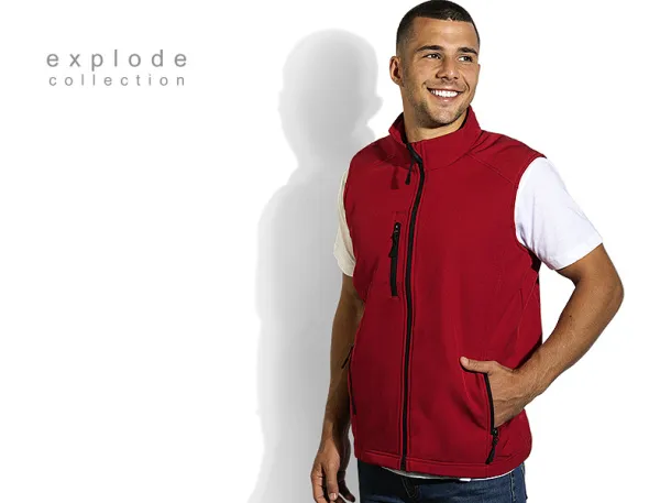 SKIPPER VEST softshell bodywarmer - EXPLODE Red