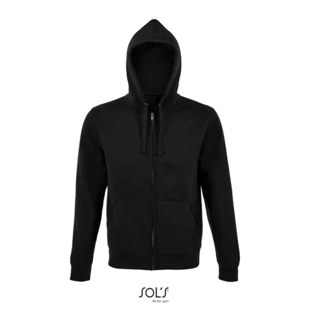  SOL'S SPIKE MEN - ZIP HOODIE - 280 g/m² - SOL'S Black