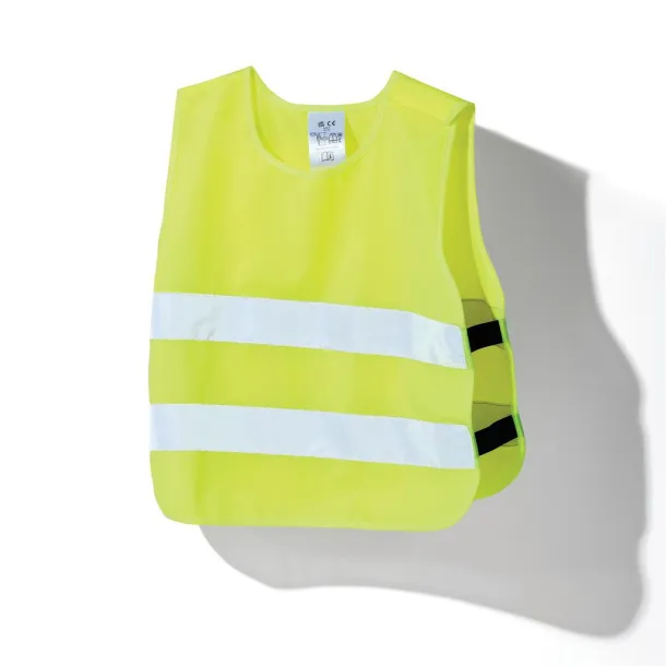  GRS recycled PET high-visibility safety vest 3-6 years - XD Collection Yellow 