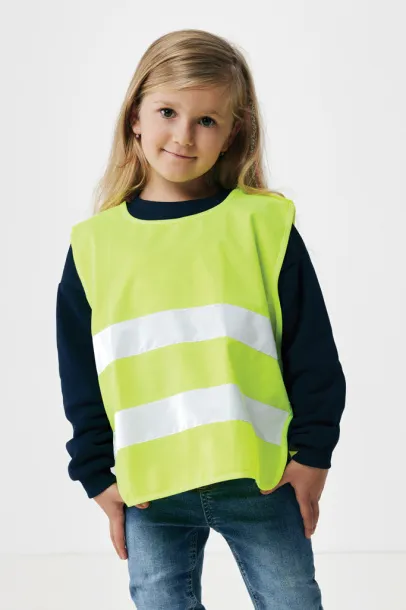  GRS recycled PET high-visibility safety vest 3-6 years - XD Collection Yellow 