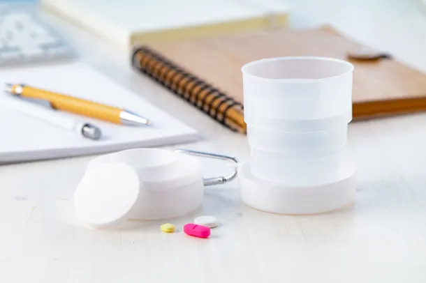 Medicup sklopiva čaša, 220 ml Bijela
