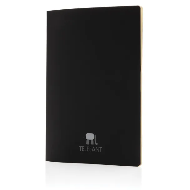  Notes s koricama od umjetne kože i obojanim rubovima - XD Collection Bijela
