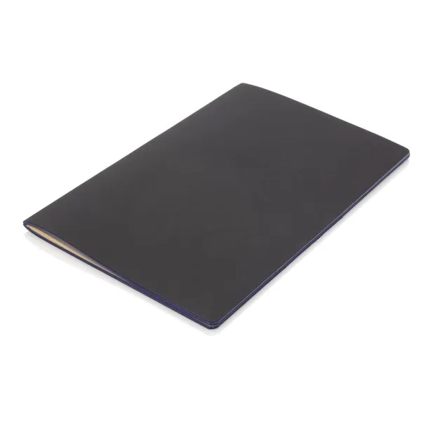  Softcover PU notebook with colored edge - XD Collection blue 