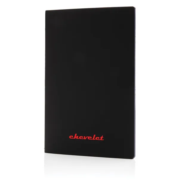  Softcover PU notebook with colored edge - XD Collection blue 