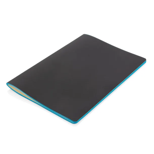  Softcover PU notebook with colored edge - XD Collection blue 