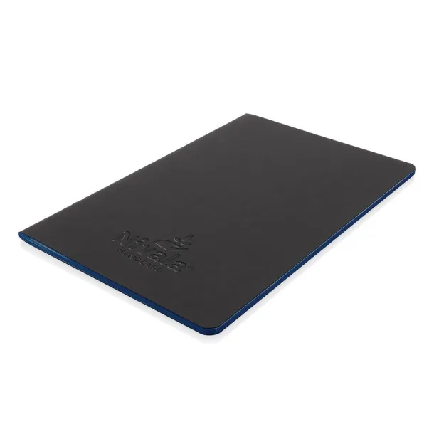  Softcover PU notebook with colored edge - XD Collection Blue 