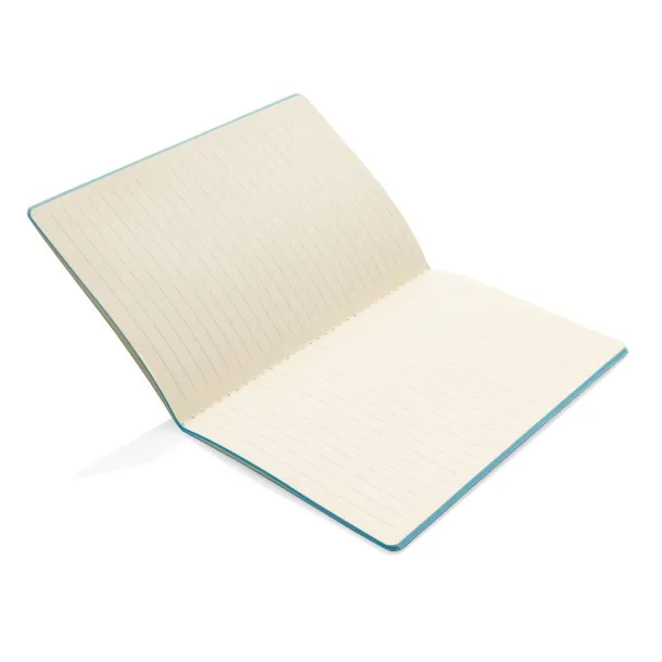  Softcover PU notebook with colored edge - XD Collection Blue 