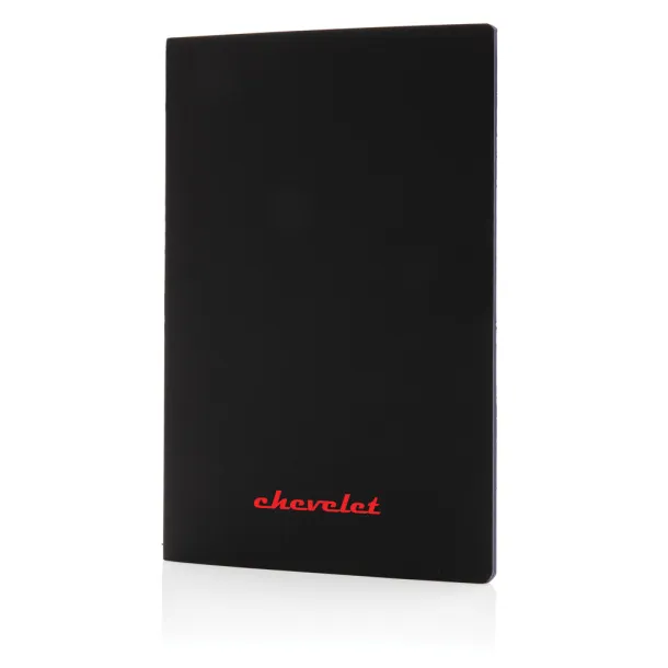  Softcover PU notebook with colored edge - XD Collection Blue 