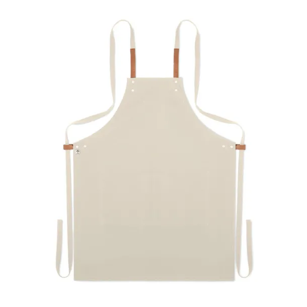 NAGPUR Organic cotton apron 340 gr/m² Beige