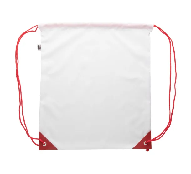 CreaDraw Plus RPET custom drawstring bag Red White