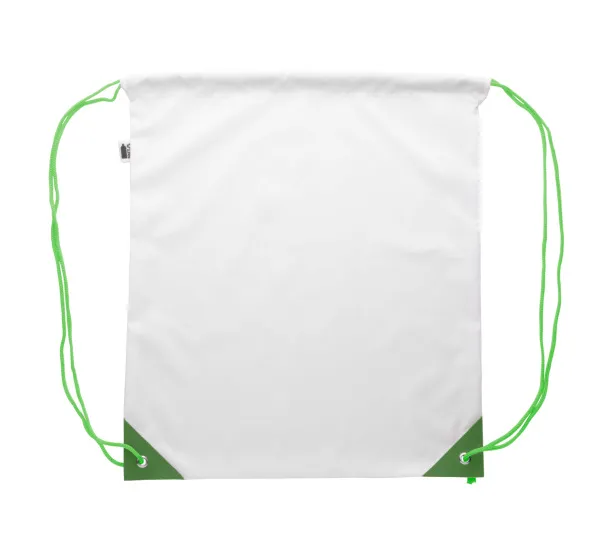 CreaDraw Plus RPET custom drawstring bag Green White