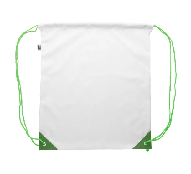 CreaDraw Plus RPET custom drawstring bag Green White