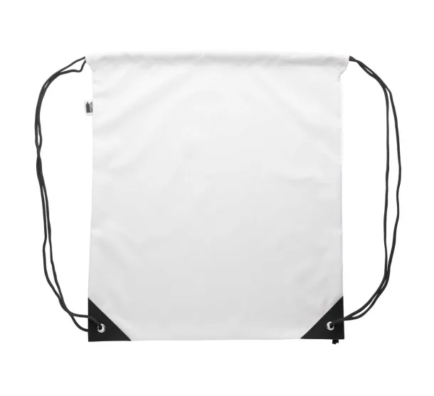 CreaDraw Plus RPET custom drawstring bag Black White