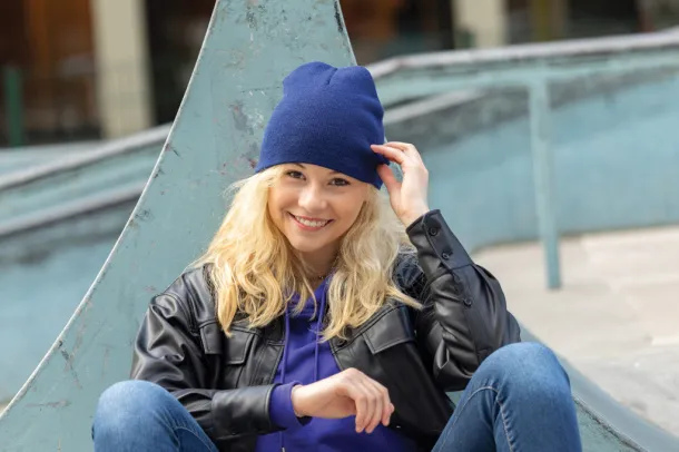  Impact AWARE™ classic beanie with Polylana® - XD Collection Navy Blue 