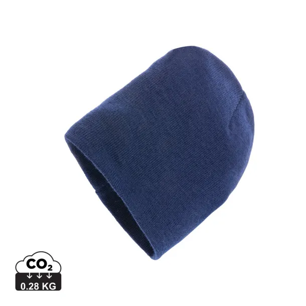  Impact AWARE™ classic beanie with Polylana® - XD Collection Navy Blue 