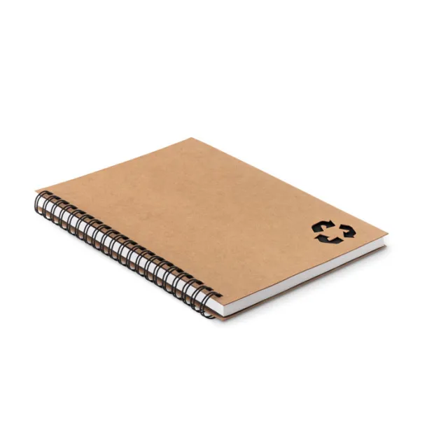 PIEDRA 70 lined sheet ring notebook Black