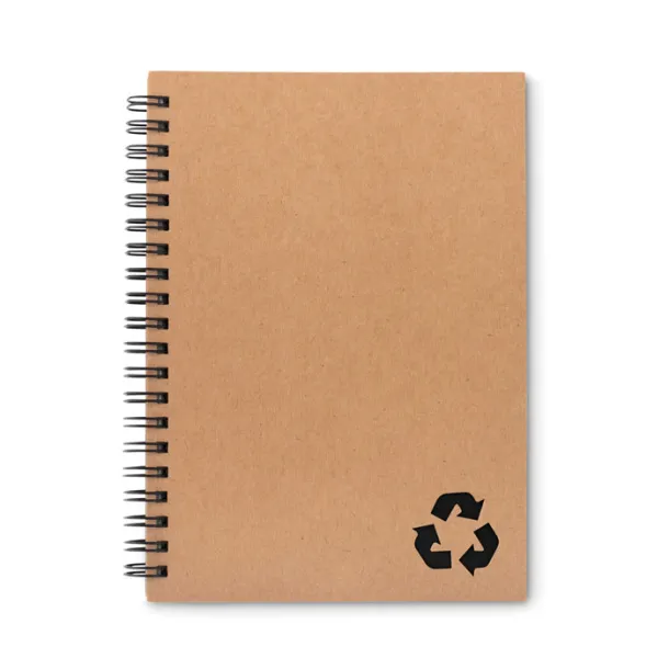 PIEDRA 70 lined sheet ring notebook Black