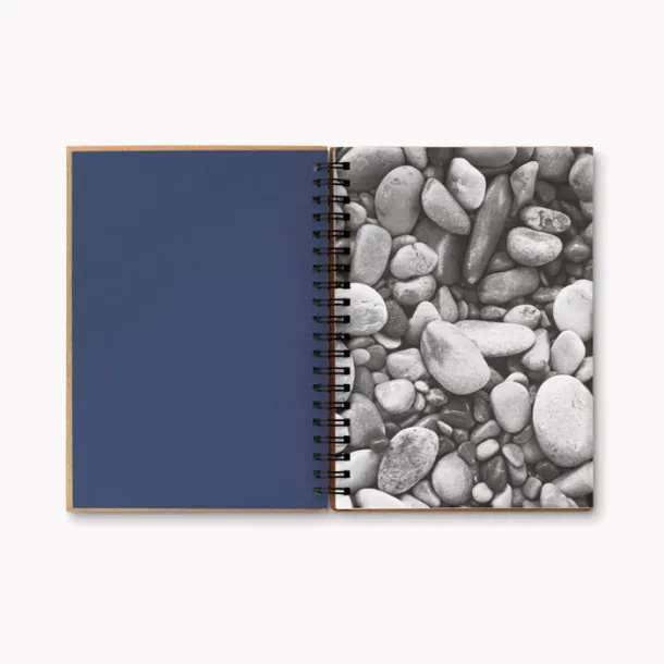 PIEDRA 70 lined sheet ring notebook Blue