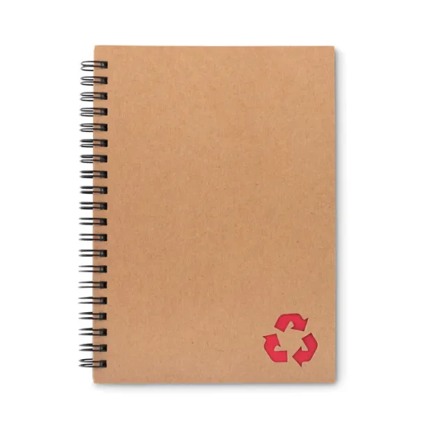 PIEDRA 70 lined sheet ring notebook Red