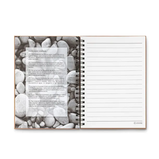 PIEDRA 70 lined sheet ring notebook Red