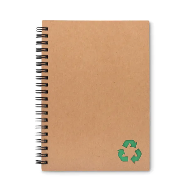 PIEDRA 70 lined sheet ring notebook Green